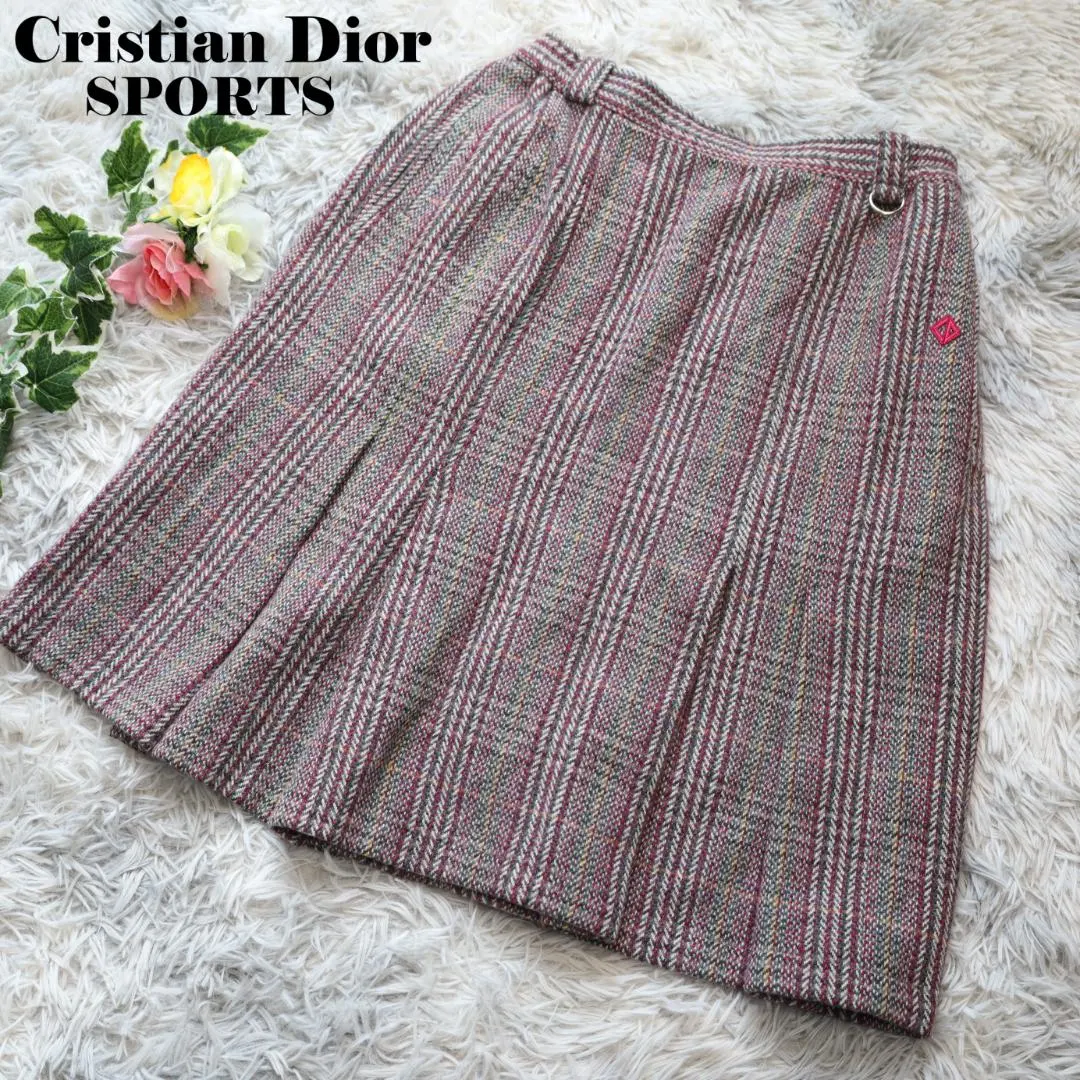 Thumbnail of ✨Christian Dior Sports✨ Tweed Knit Skirt, Size L
