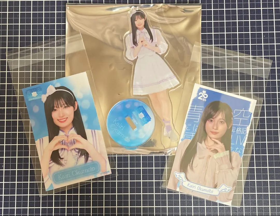 Thumbnail of Kairi Okumoto AKB48 18th Generation Aozora-Con Acrylic Stand & Sticker