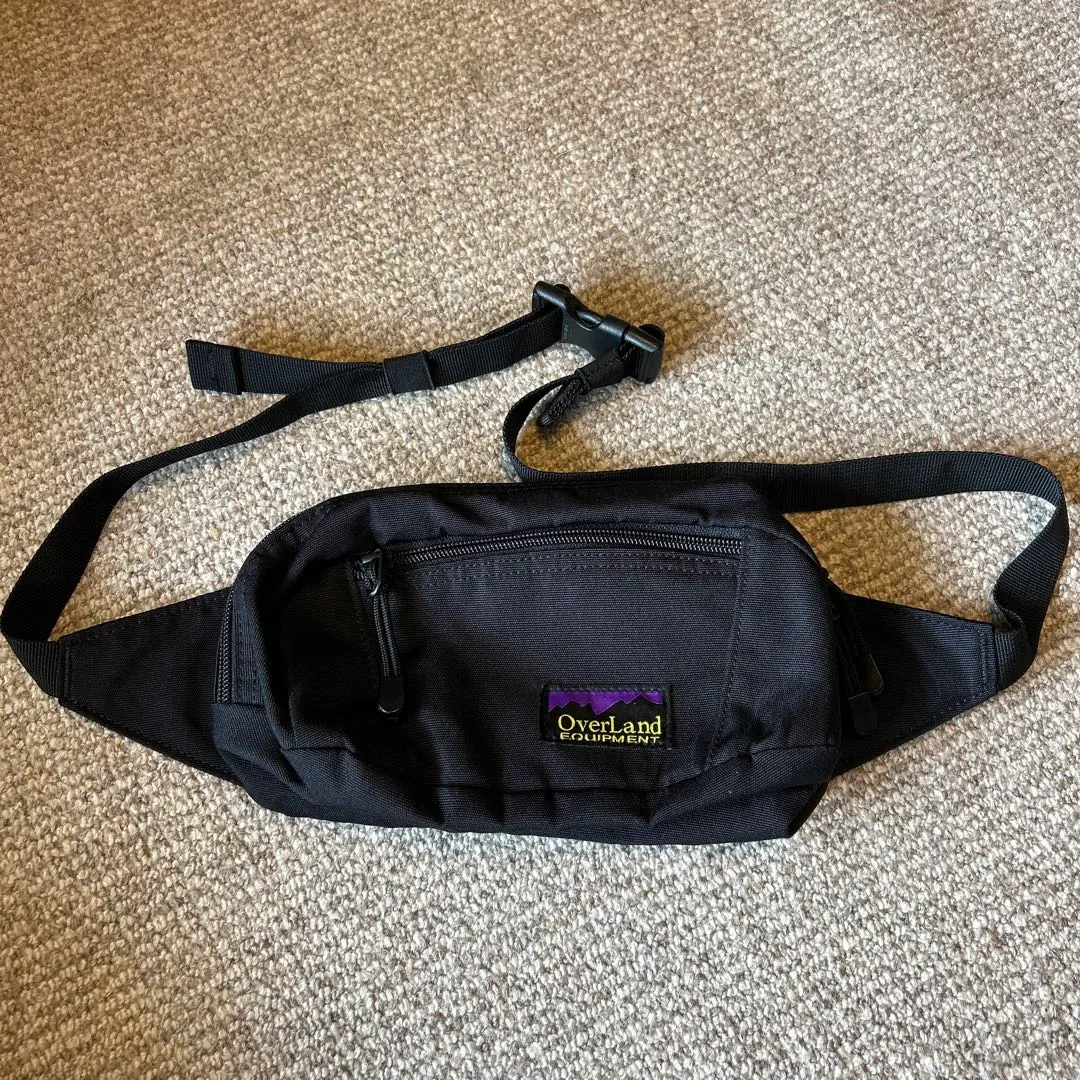 90年代 オーバーランドウエストポーチ ウエストバッグ　アメリカ製 美品＊90's US製 オーバーランド ウエストバッグ ブラウン