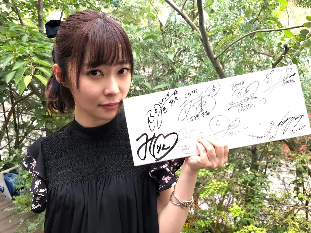 HKT48 直筆サイン二枚セットなつまど 森保まどか 松岡菜摘