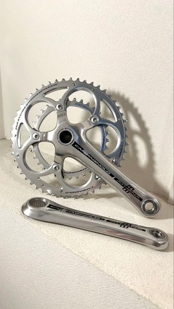 Campagnoloカンパニョーロ Athena アテナ　クランクセットジャンク IE135 カンパニョーロ Campagnolo アテナ ATHENA クランクセット
