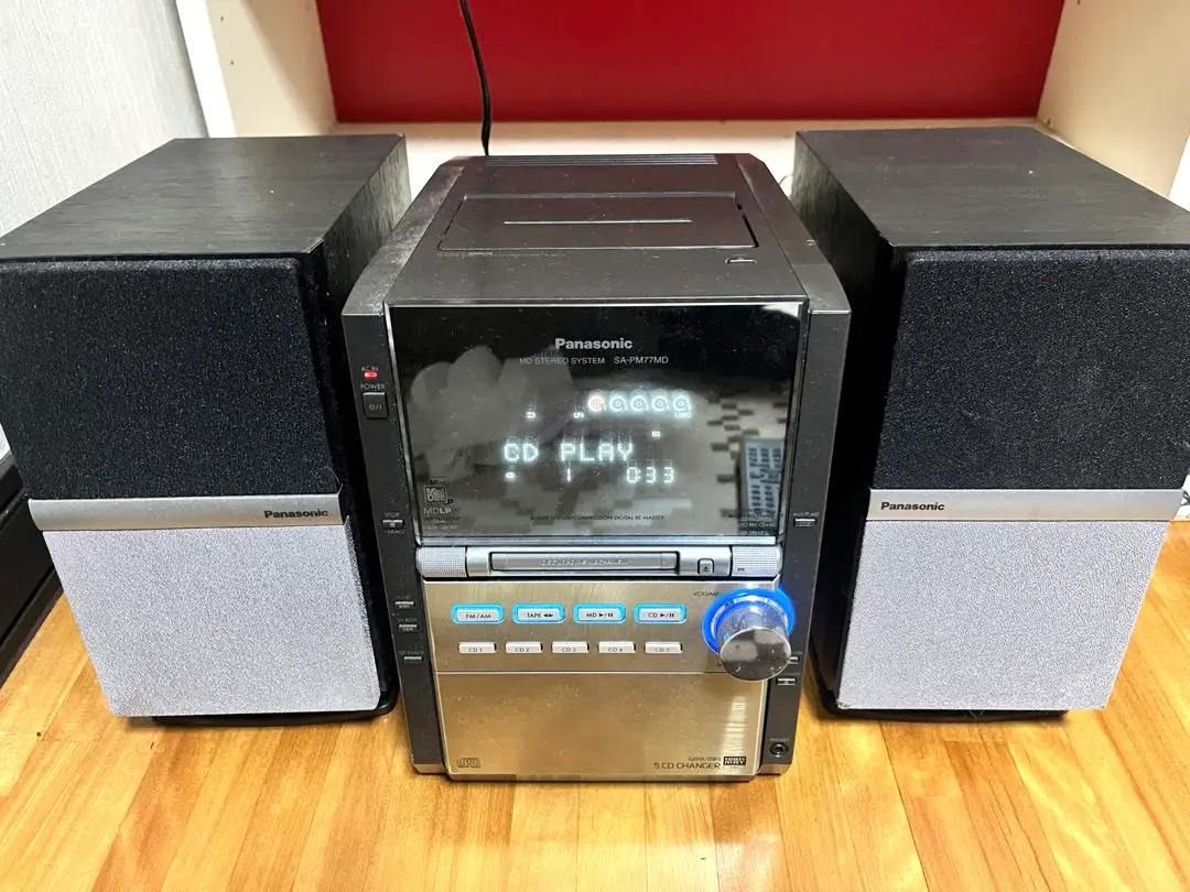 ラジオ・コンポ Panasonic MIO MD STEREO SYSTEM SA-PM77MD 概要 MDステレオシステム SC-PM77MD | ミニコンポ／スピーカー