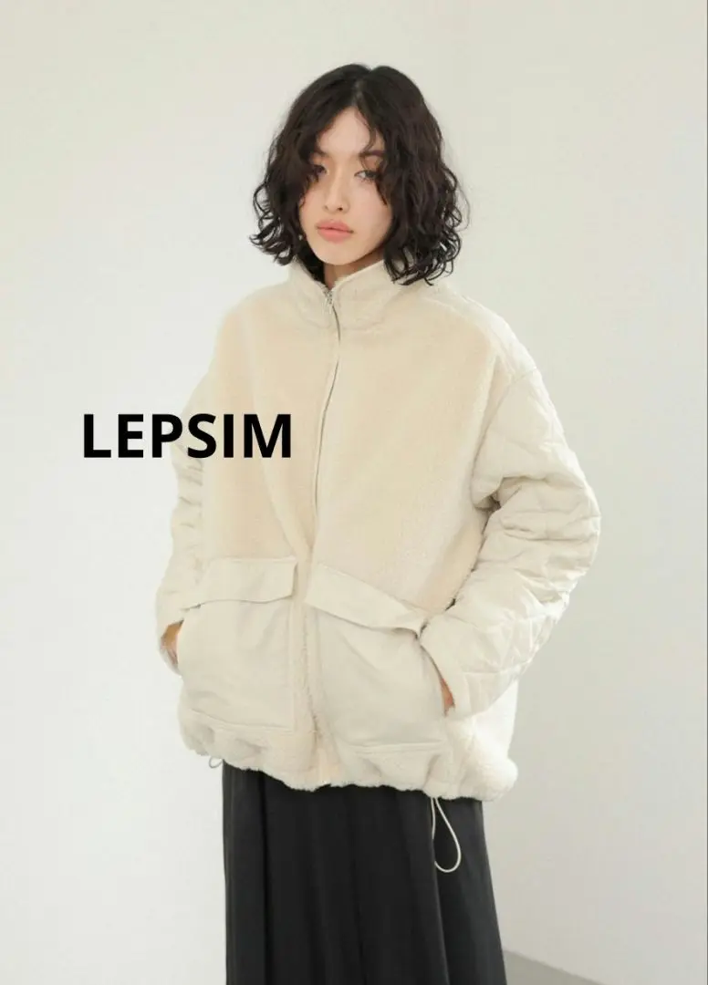 【新品】LEPSIM スタンドボアキルトジャケット BLACK LEPSIM｜スタンドボアキルトジャケット | Rakuten Fashion(楽天