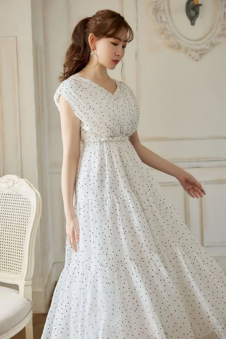 Her lip to - herlipto Tiered Polka-Dot Long Dress の通販 by