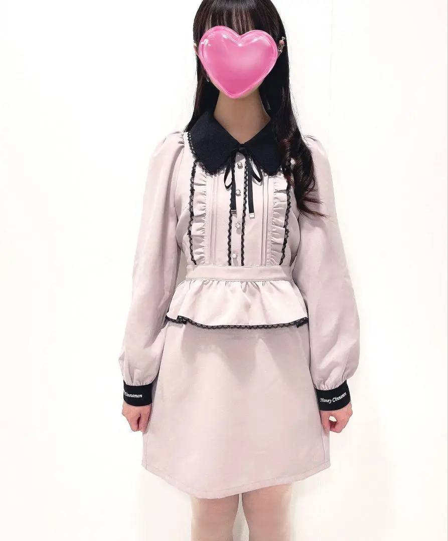 Thumbnail of Honey Cinnamon Two-Tone Peplum Dress