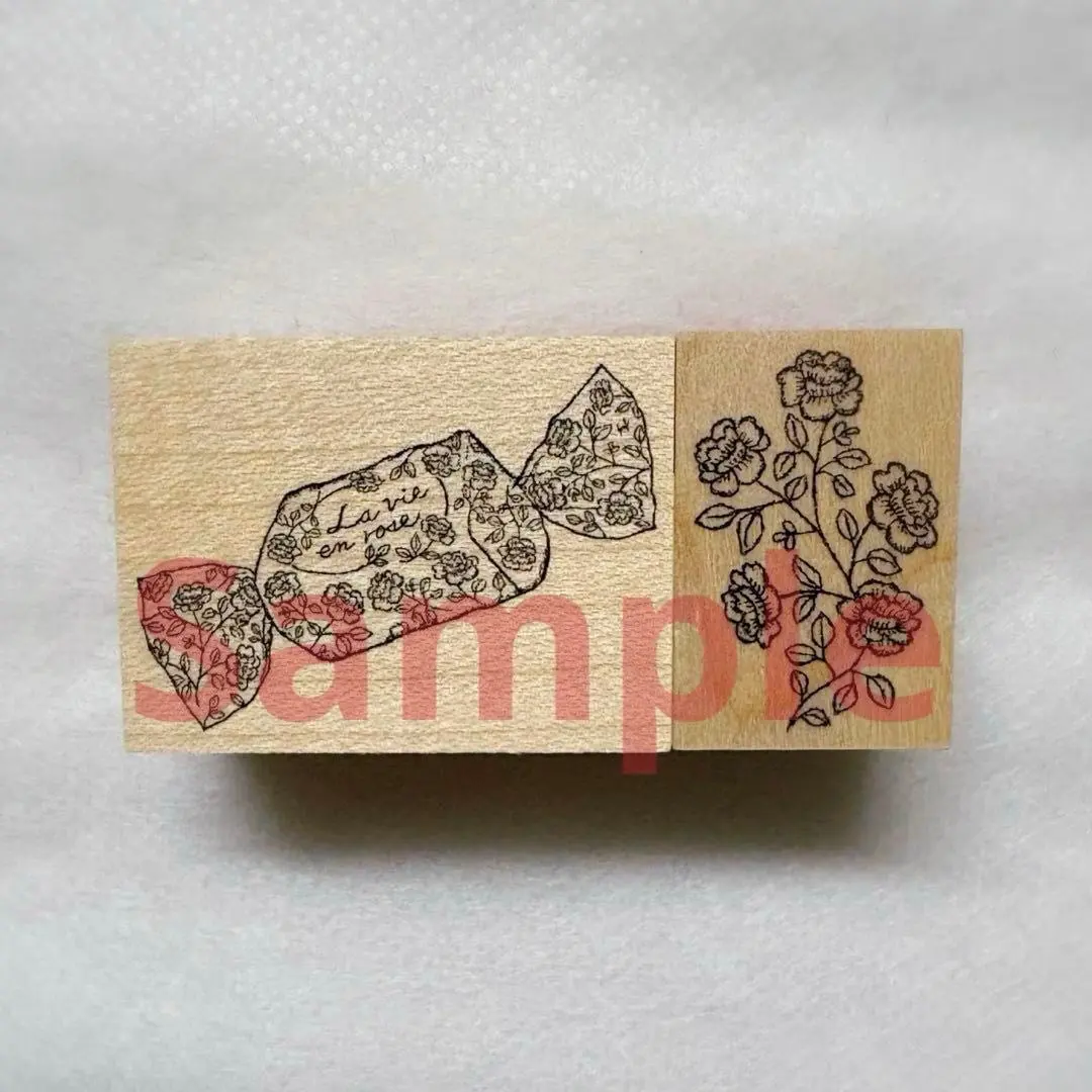 Thumbnail of ☆New☆Horimetougei☆Hanko☆Stamp☆Flower☆Caramel☆2 Items☆