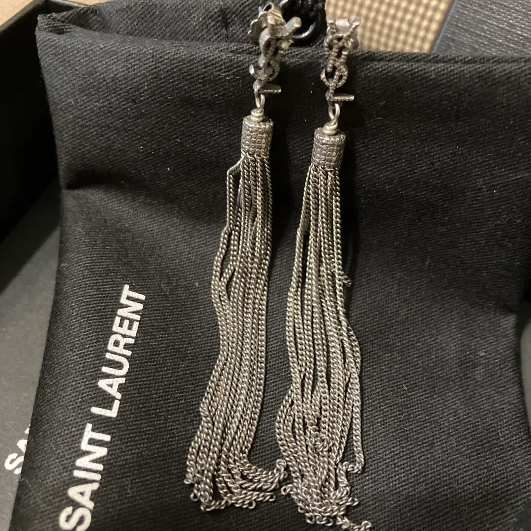 セール】SAINT LAURENT ピアス 679737 Y1500 チェーン(506062739