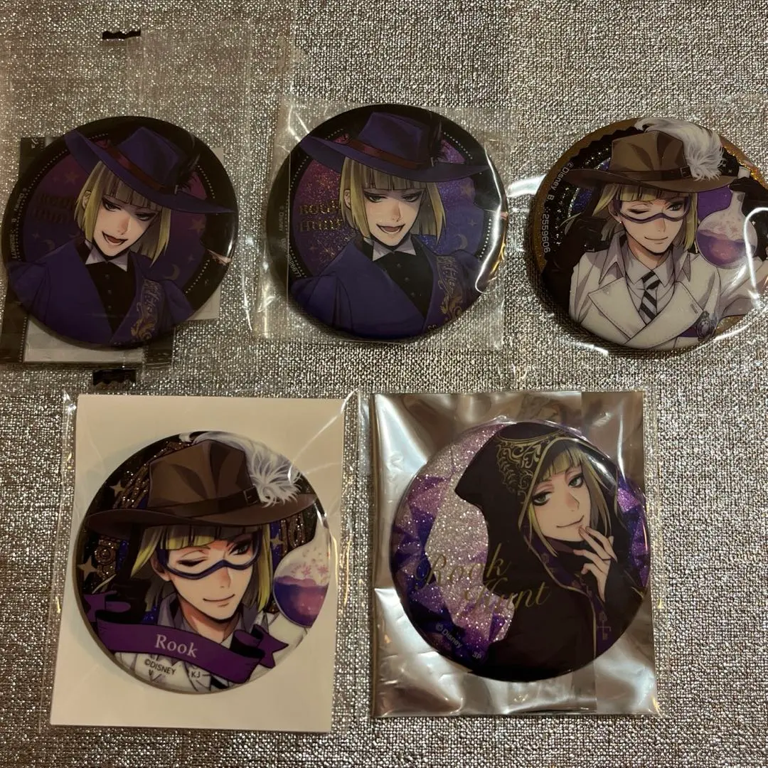 Thumbnail of Twisted Wonderland Rook Hunt Can Badges - 5 pieces