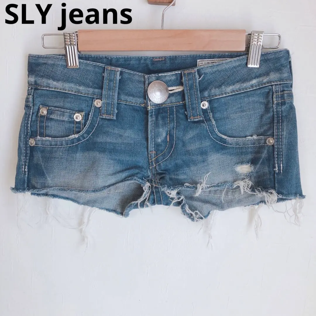 Thumbnail of Slazy Jeans Shorts Denim Pants Cut-off Jeans Summer 1