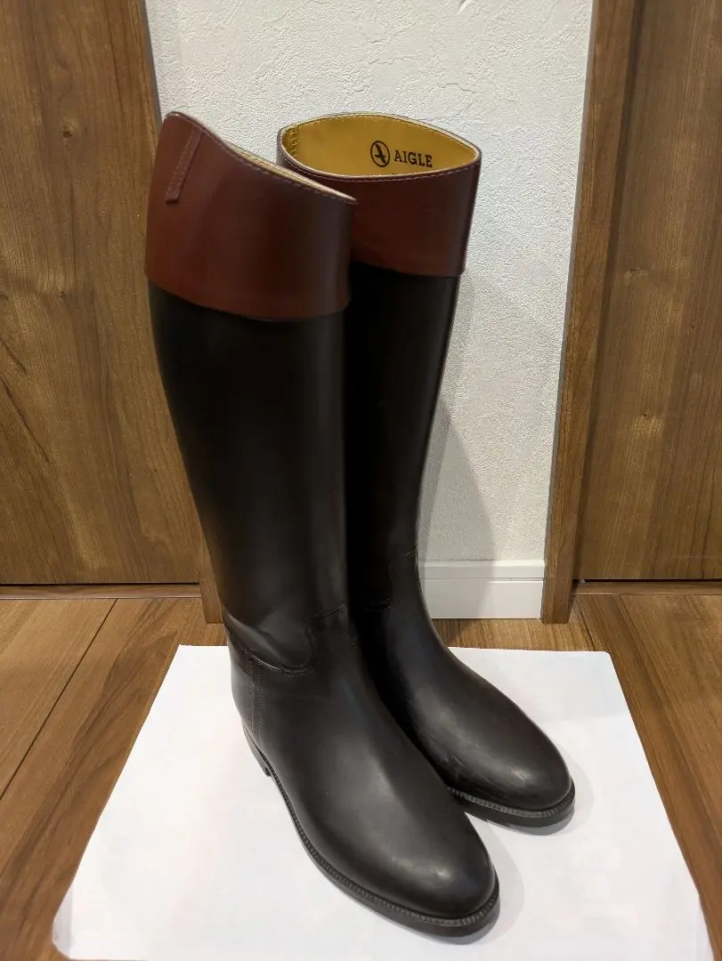 Aigle Coupe Saumur Black Tall Equestrian Rain Knee High