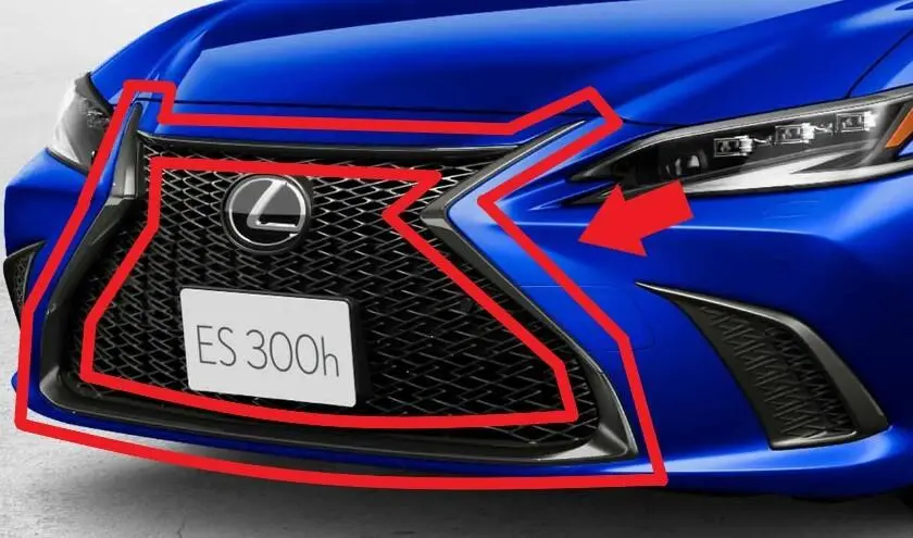 新品✰レクサス ES クロームフロントグリル/ ES300h Amazon | ABS フロントグリル、レクサス ES 2015-2017 ES250