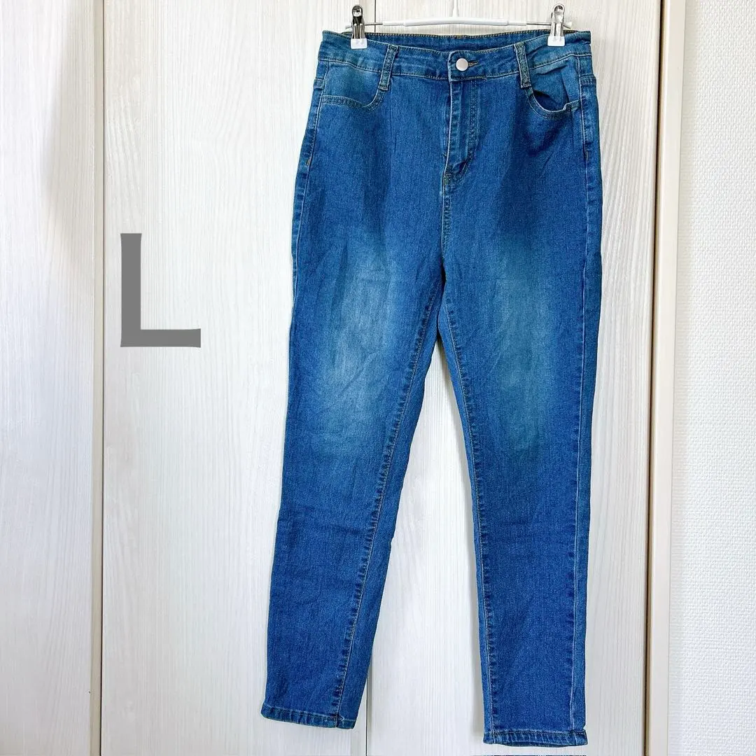 Thumbnail of ✨One of a Kind✨ Denim Blue Slim Fit Pants 【L】 Stylish