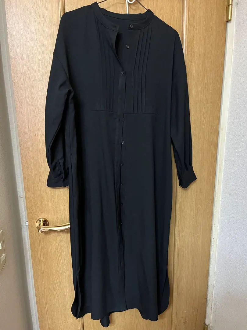 Thumbnail of Black shirt dress, long sleeve