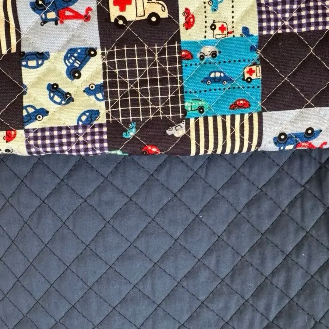 Thumbnail of Car-patterned quilted fabric