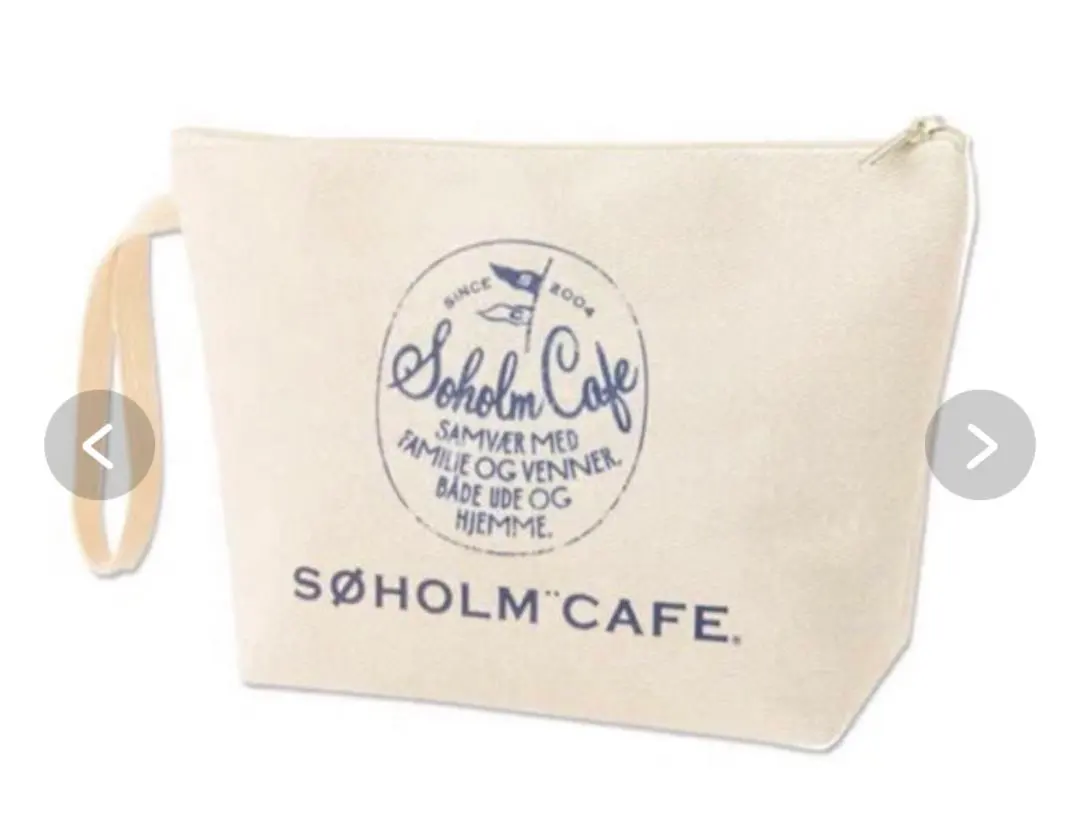 Thumbnail of New, unused pouch that can also be a bag: Søholm Cafe, GLOW June issue, beige