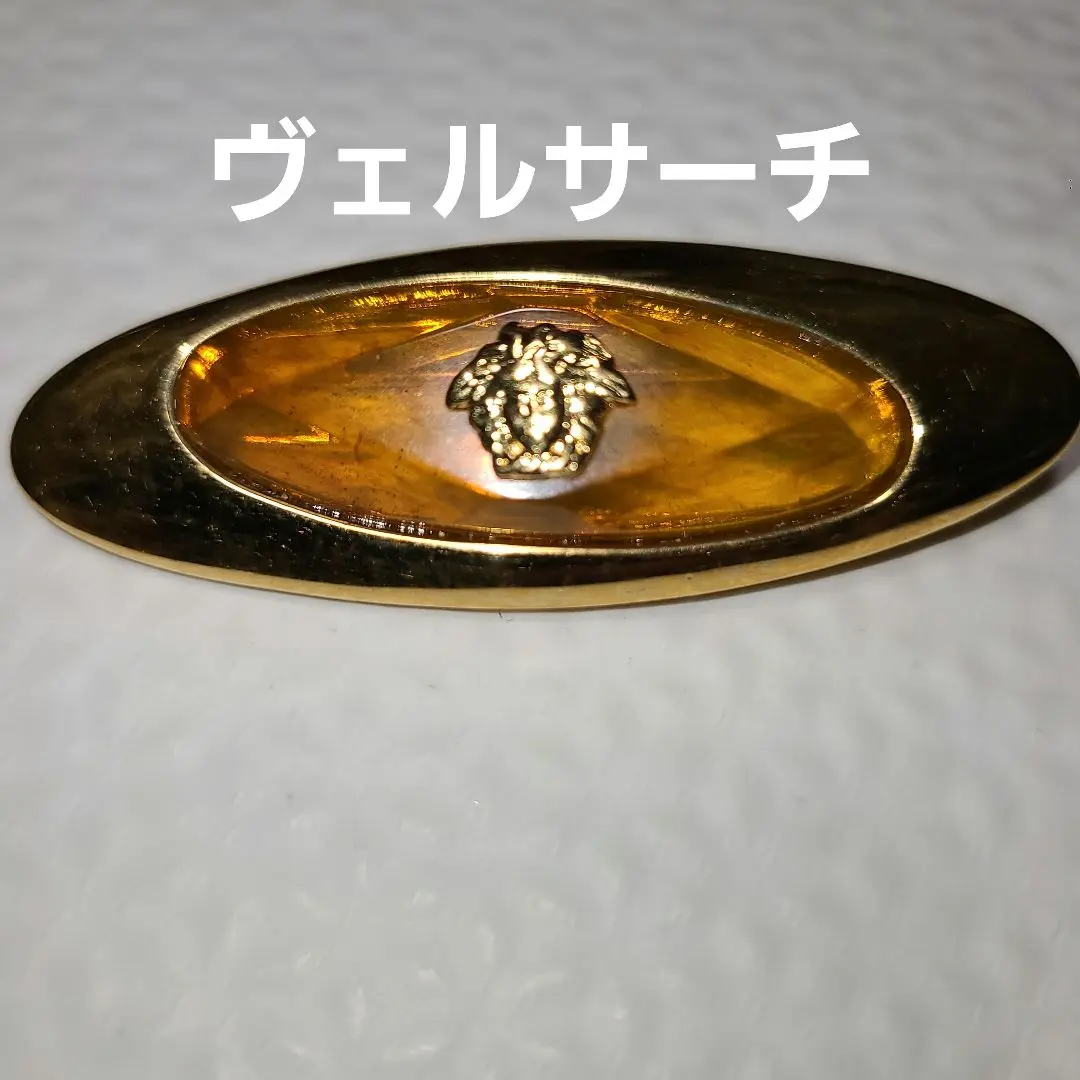 ジャンニヴェルサーチ　ブローチ 超希少・極美品】Gianni Versace ジャンニ ヴェルサーチ