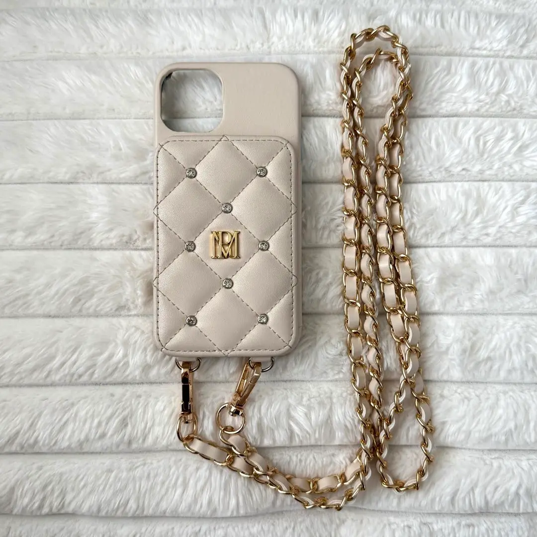 【新品未使用】ロゼミューズ 【ivory】iPhone15ケース 大谷映美里 Rosé MuseからiPhoneケースがっ😳💕 綺麗めなキルティングと