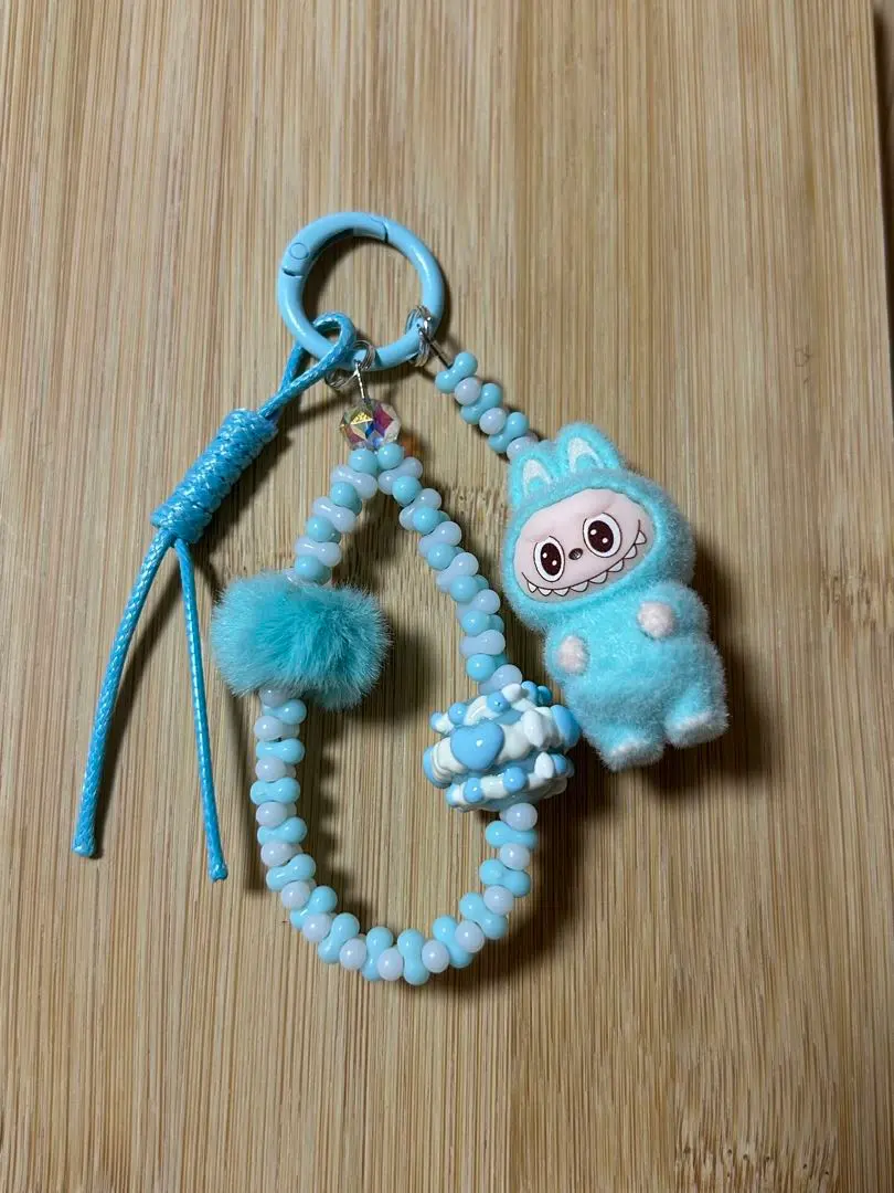 Thumbnail of Labubu Keychain (Light Blue) Labubu Keyholder, Very Popular, Cute