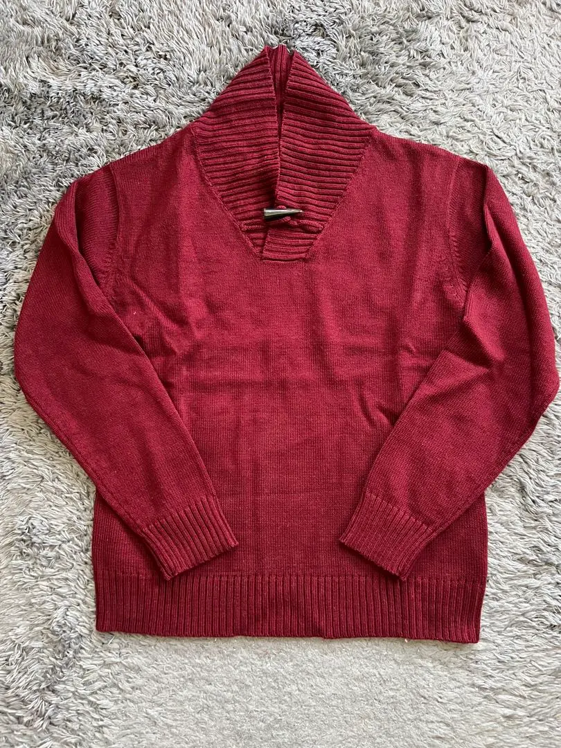 Thumbnail of Knit wine burgundy sweater
