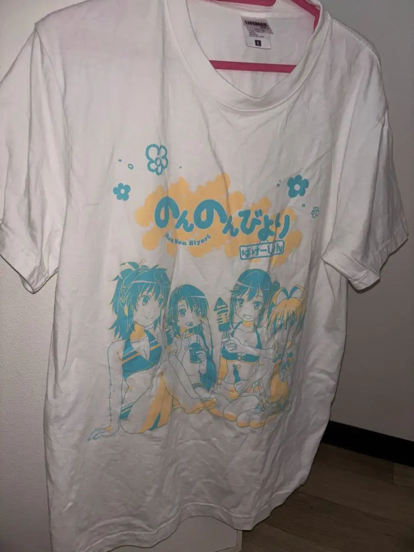 のんのんびより　宮内れんげ役　小岩井ことり直筆サイン入りTシャツ のんのんびより 宮内れんげ役 小岩井ことり直筆サイン入りT