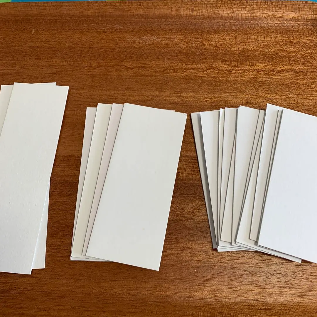 Thumbnail of Three types of thick paper