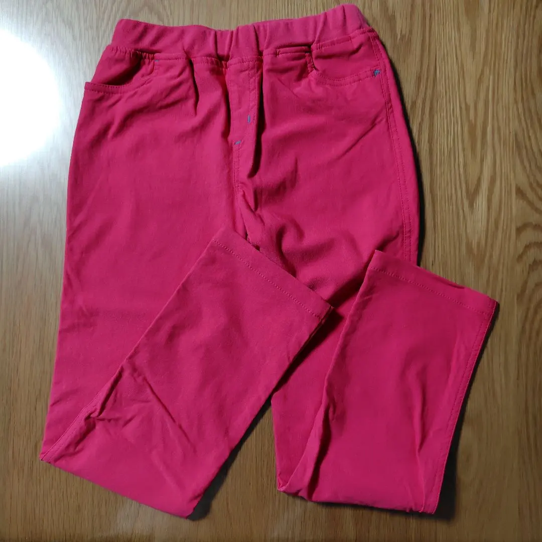 Thumbnail of Fleece-lined stretch pants, size 160, pink