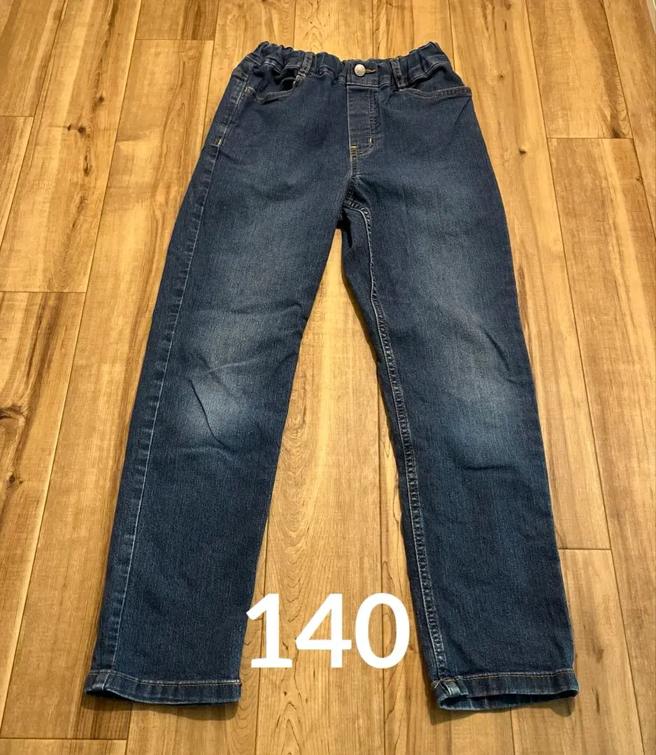 Thumbnail of [Anonymous Delivery] GU Straight Denim Blue Size 140