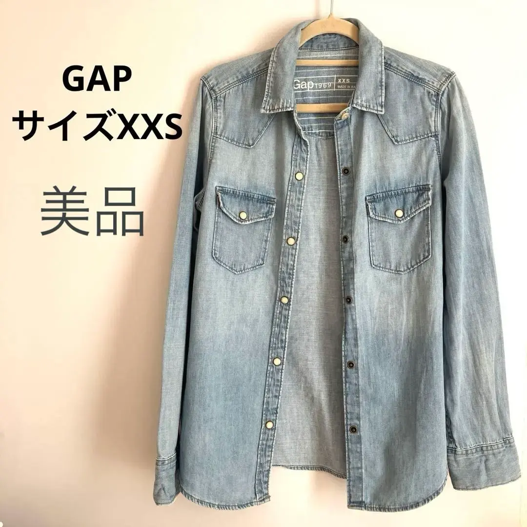 Thumbnail of [Excellent Condition] GAP Classic Denim Long Sleeve Shirt, XXS Size