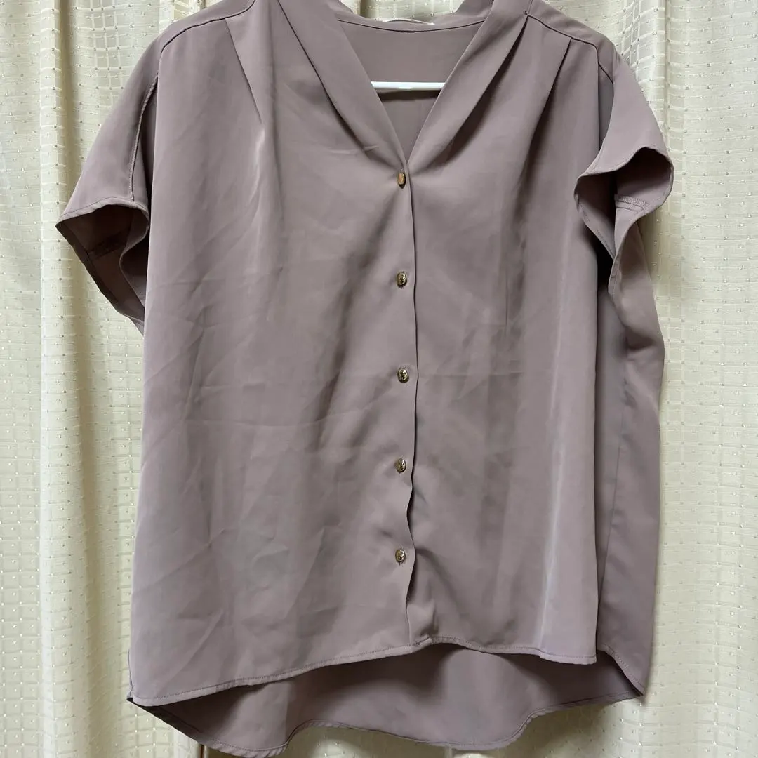 Honeys 淡紫色 短袖鈕扣襯衫 的縮圖