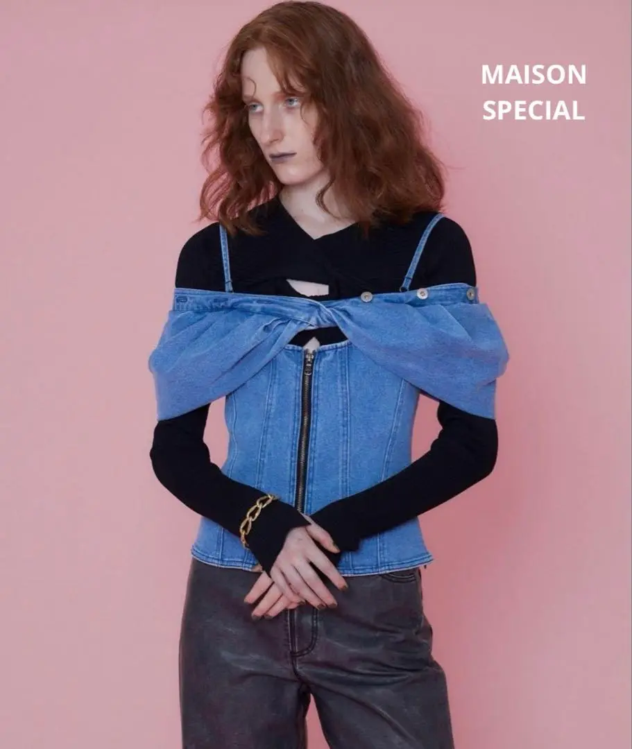 タイムセール‼️【美品】MAISON SPECIAL デニムビスチェ m33345223935_1.jpg?1749199432