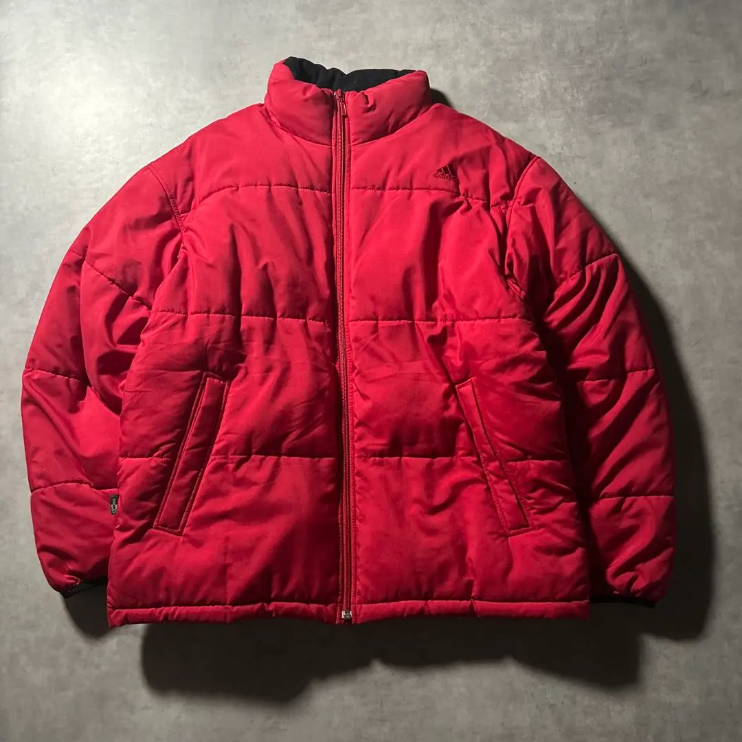Thumbnail of Adidas One Point Logo Down Jacket Zip-up Red