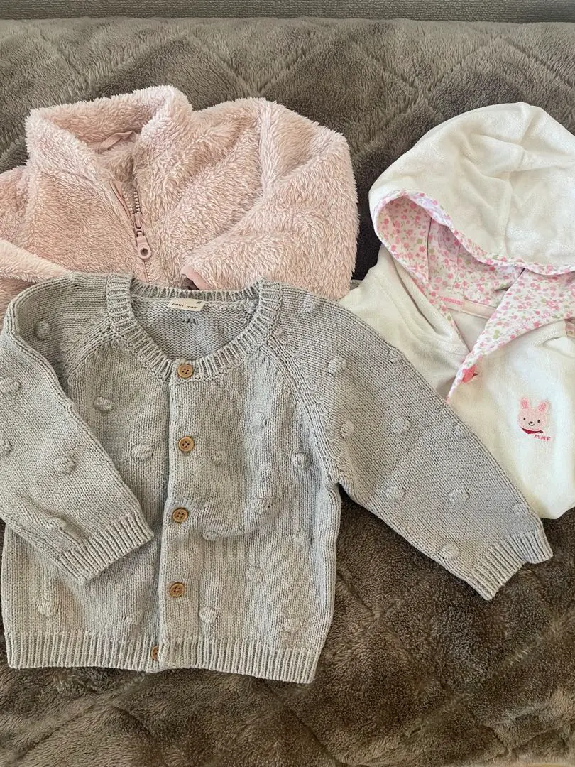 Thumbnail of Miki House, Petit main, UNIQLO - Outerwear 3-piece set