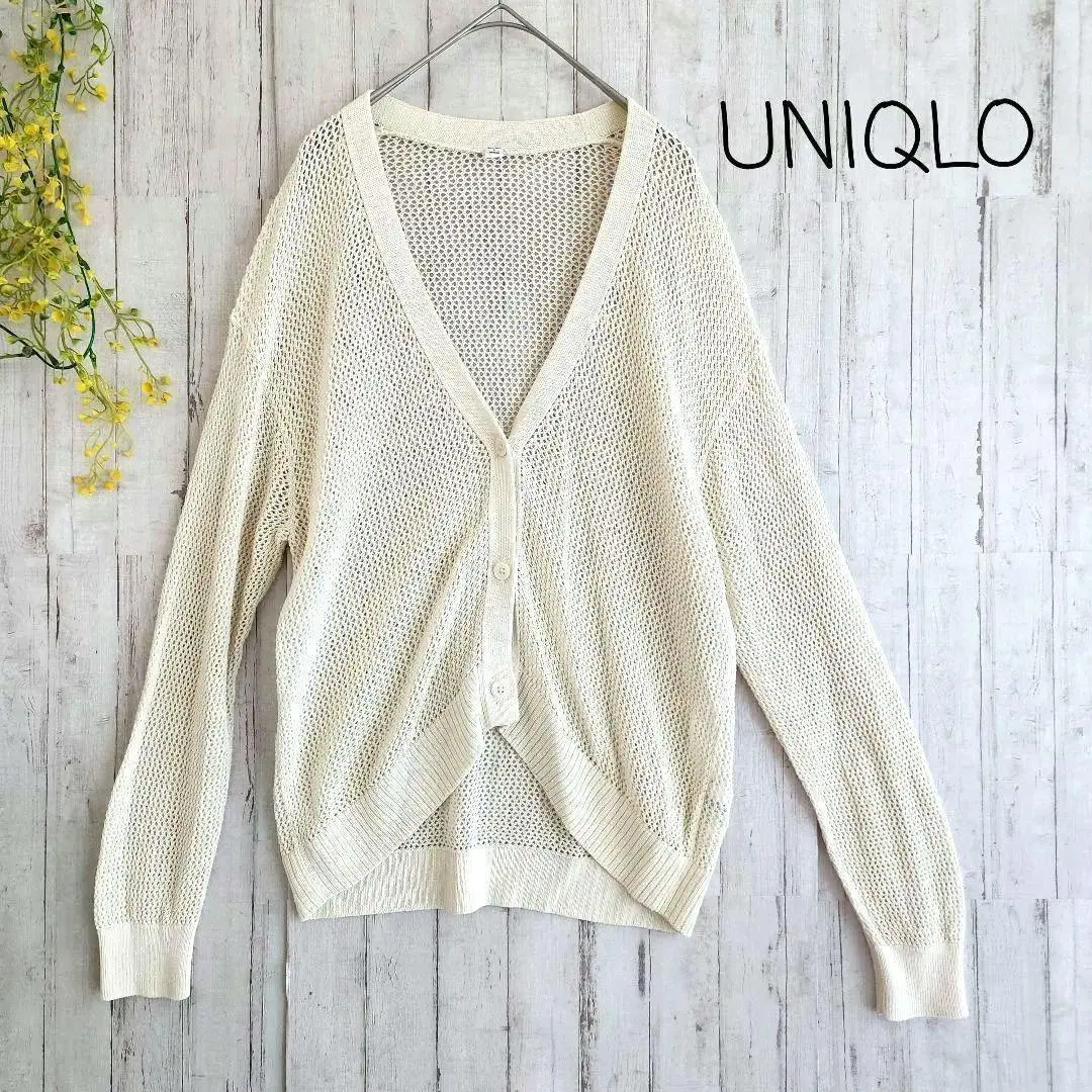 Thumbnail of UNIQLO Mesh Knit Cardigan, 100% Cotton, Size L, Outerwear