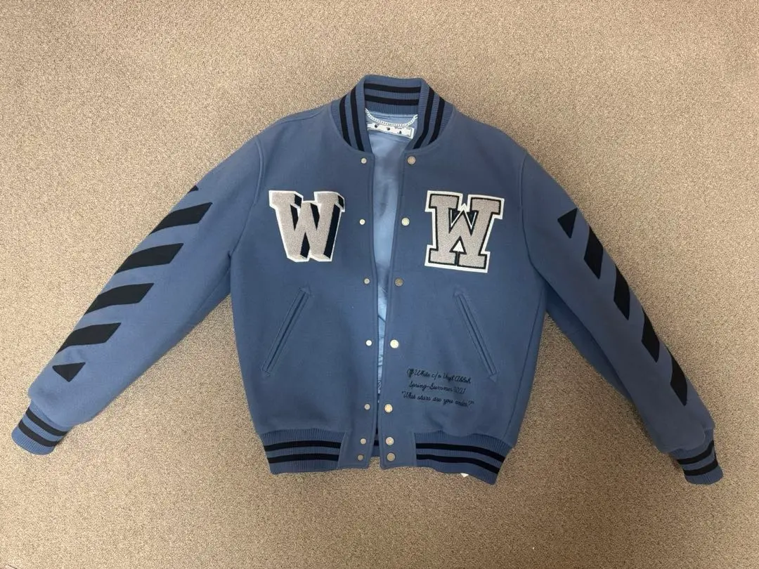 2025年最新】OFF-WHITE メンズ スタジャンの人気アイテム - メルカリ