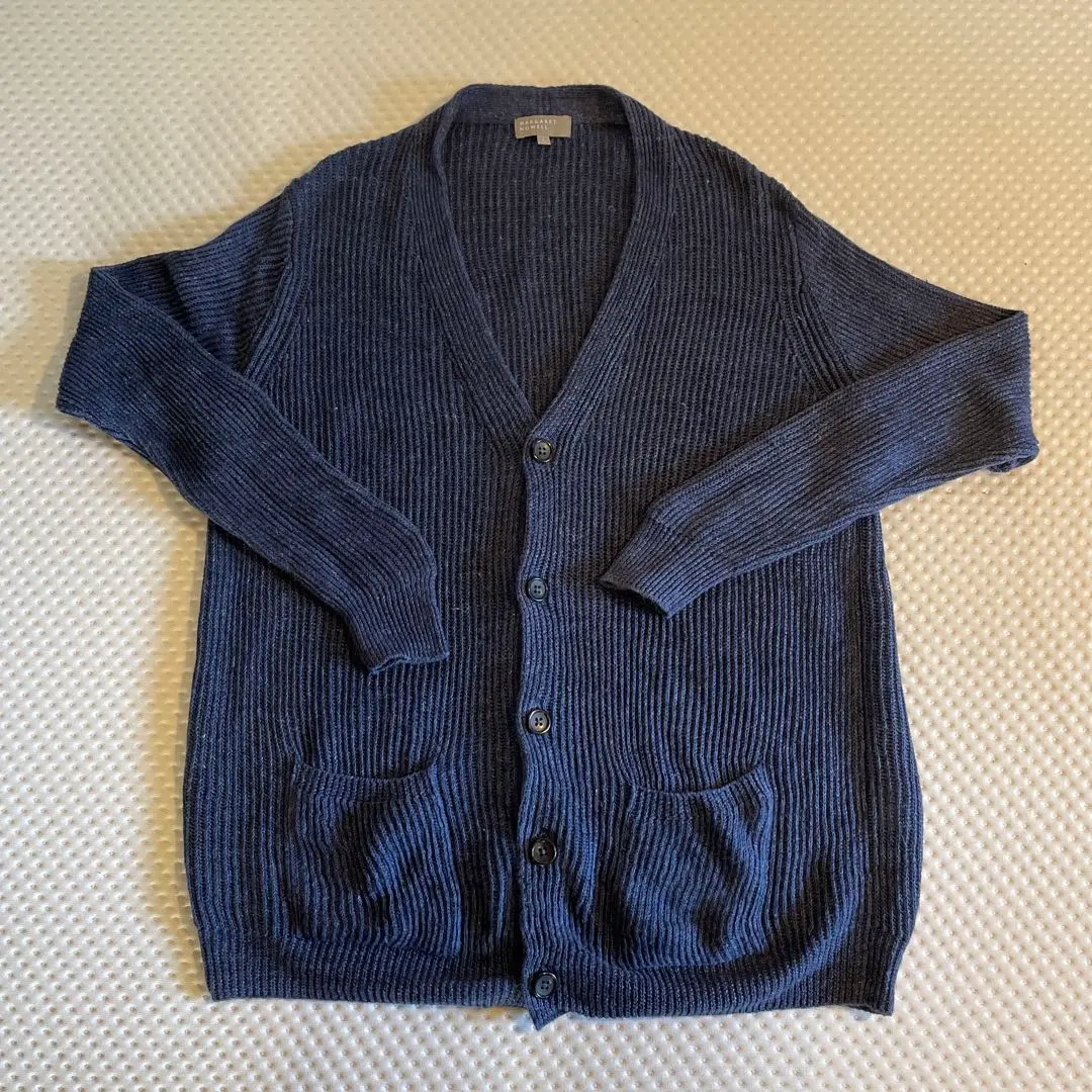 【リネン100%】マーガレットハウエル カーディガン ニット くすみブルー L 5785164003-111_MAIN.jpg?v=