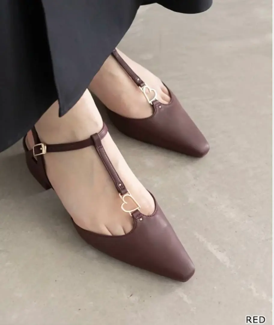 Thumbnail of 【HEARTcollection】RANDA T-Strap Pumps Red