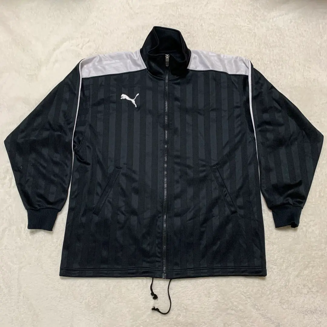 PUMA 彪馬運動服 運動外套 影子條紋 黑色 SS 的縮圖