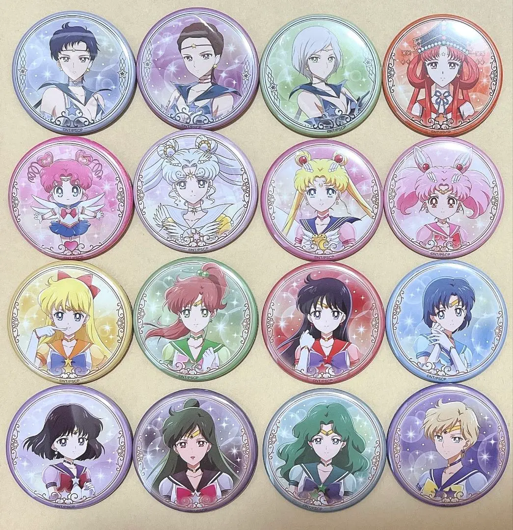 Thumbnail of Sailor Moon Cosmos Can Badge Complete Set - Fighter