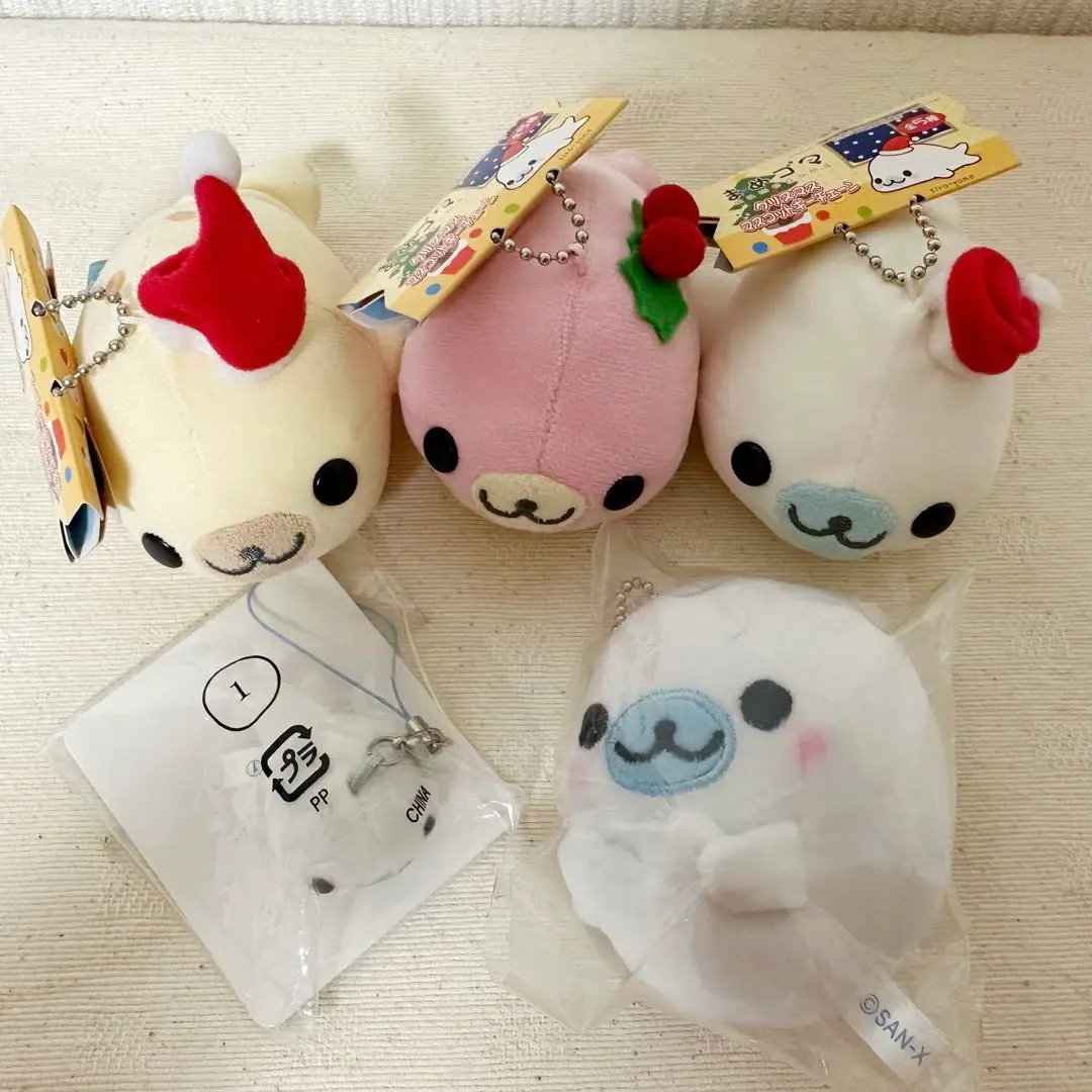まめゴマ ミラー ぬいぐるみ マスコット キーホルダー サンエックス まめゴマ ミラー ぬいぐるみ マスコット キーホルダー