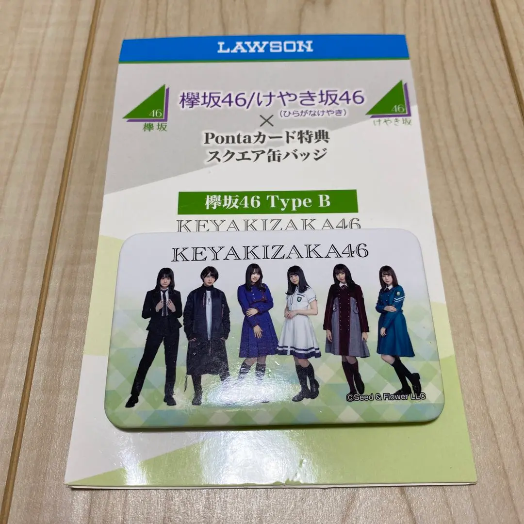 欅坂46 pontaカード特典スクエア缶バッジ　3種類 欅坂46 pontaカード特典スクエア缶バッジ 3種類（欅坂46