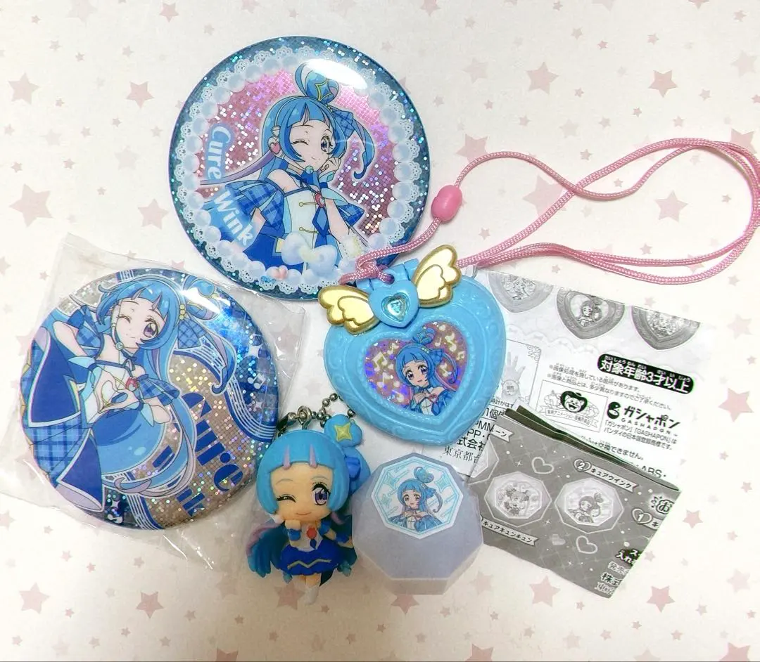 Thumbnail of Kimi to Idol Precure Cure Wink Can Badge Mascot Set