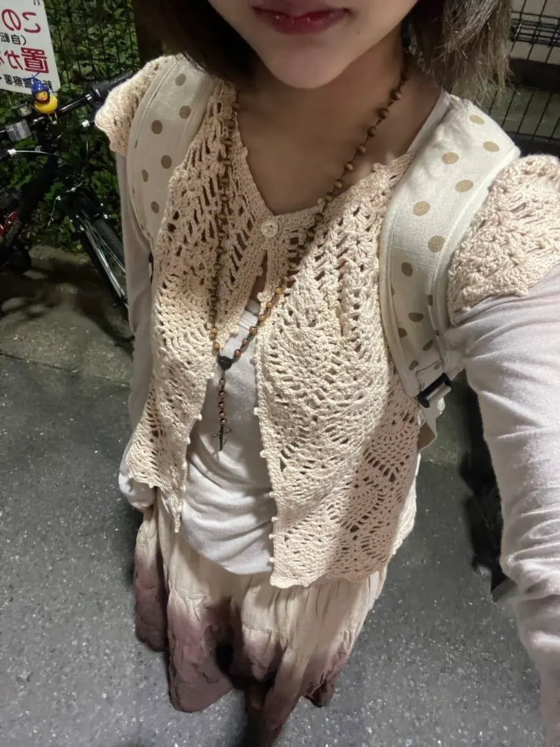 ジョンリンクス jonnlynx JL109-JK393 シルク混 フリンジ ロング カーディガン ワンピース グレー系 M【中古】 ジョンリンクス jonnlynx JL109-JK393 シルク混 フリンジ ロング