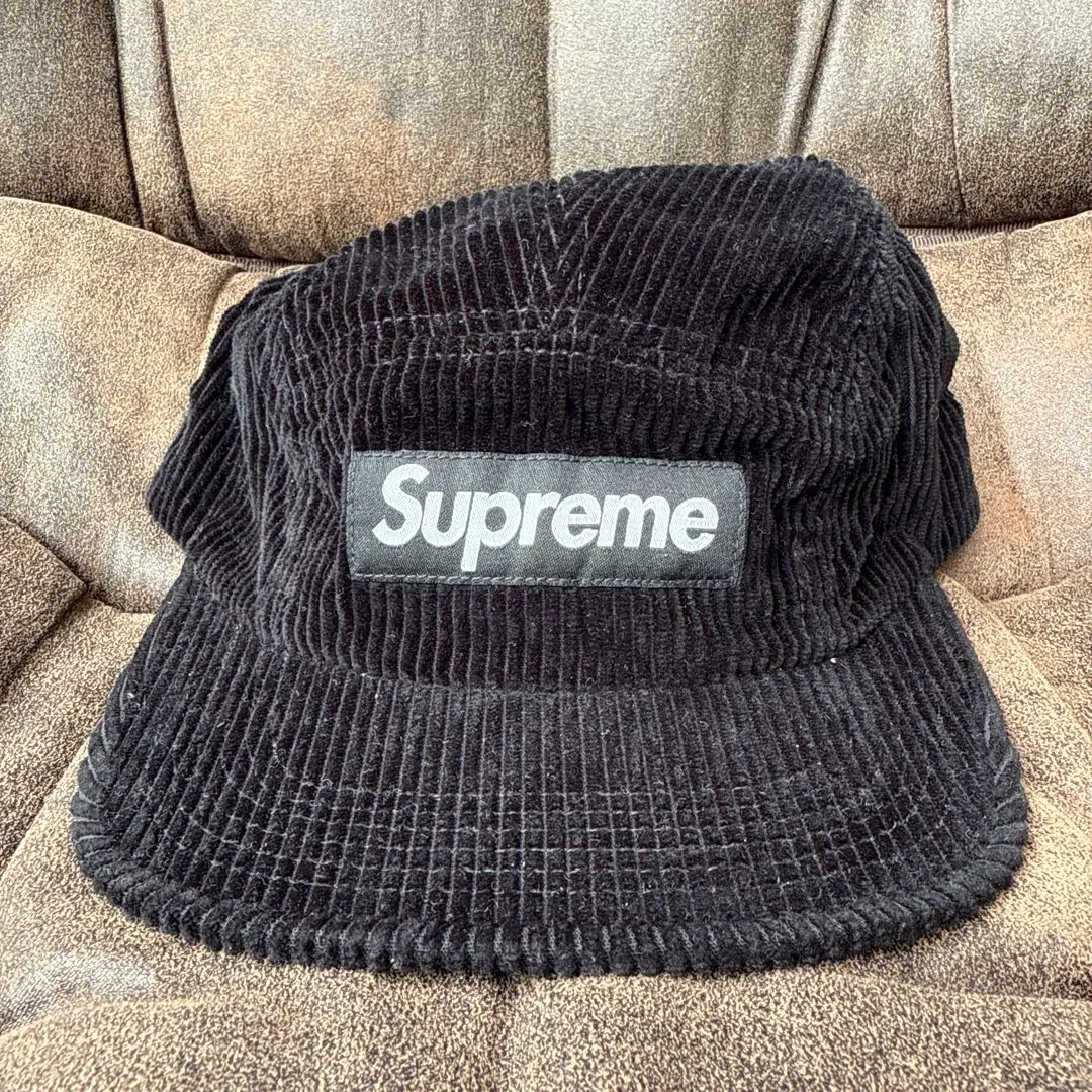 Thumbnail of Supreme Black Corduroy Bucket Hat