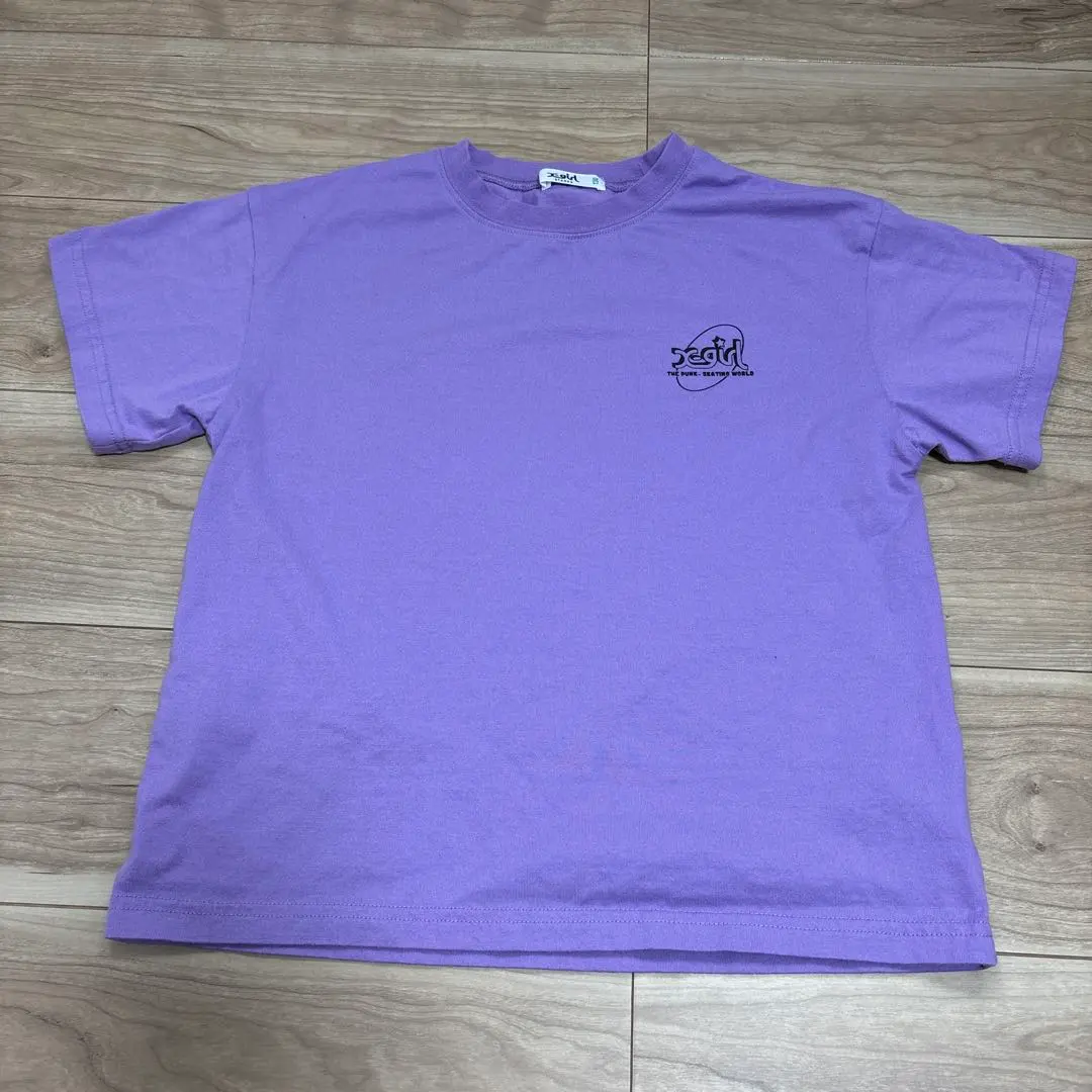 X-girl 紫色 T恤 130 碼 的縮圖