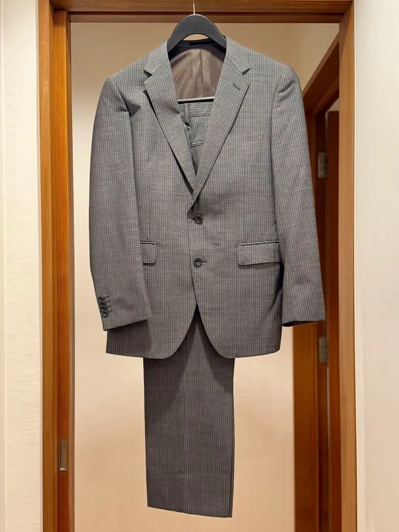 Thumbnail of P.S.FA Gray Stripe Suit - Includes 2 Pairs of Pants