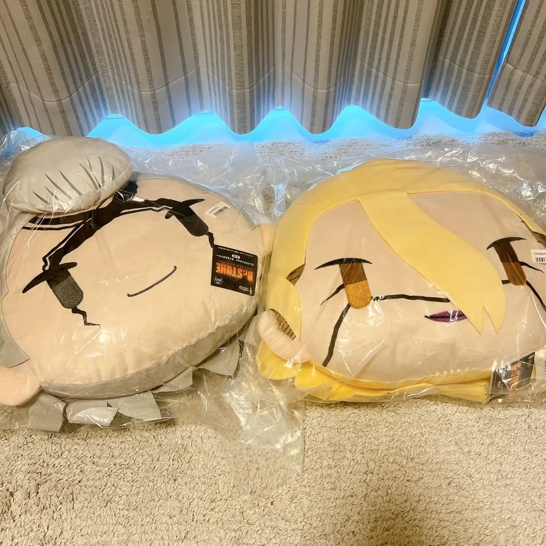 タイクレ限定　Dr.STONE フェイスクッション ゼノ&スタンリー 2種　② 即日発送 Dr STONE フェイス クッション ゼノ&スタンリー 2種