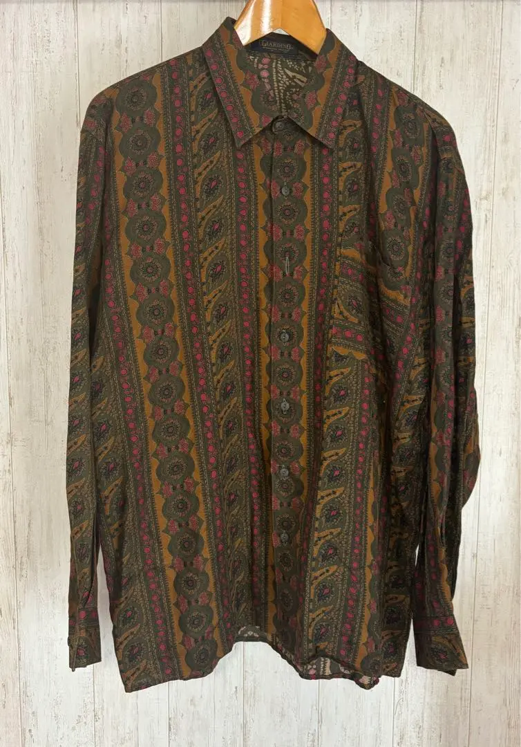 Thumbnail of 90s GIARDINO Garudiano All-over Print Long Sleeve Shirt