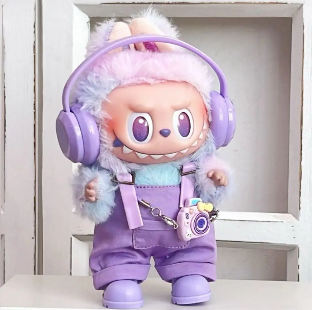 Labubu 服裝 LABUBU 玩偶裝 玩偶服 Labubu 換裝服 4件套 紫色 的縮圖