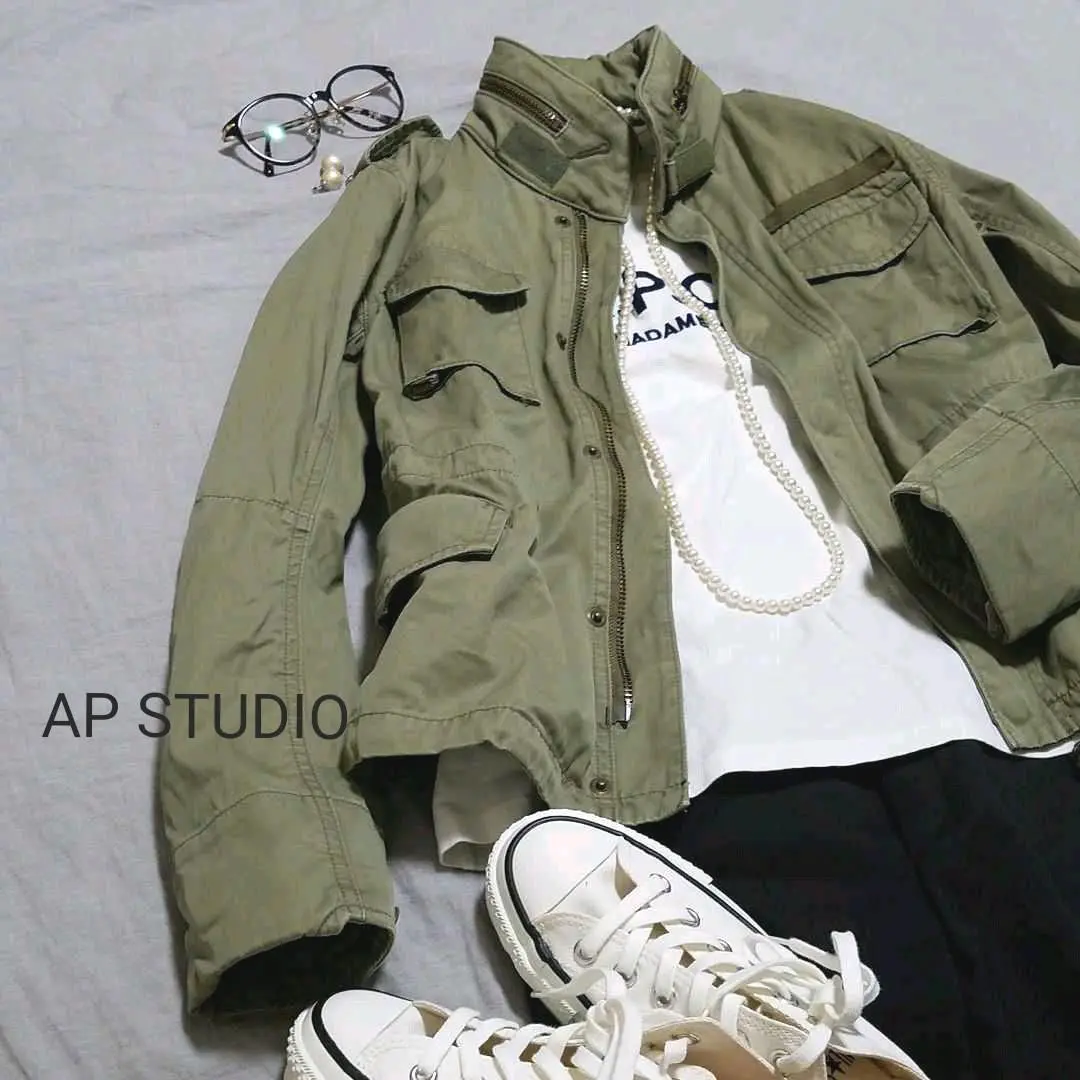 AP STUDIO ミリタリージャケット フライトジャケット 楽天市場】ap studio ミリタリー ジャケットの通販