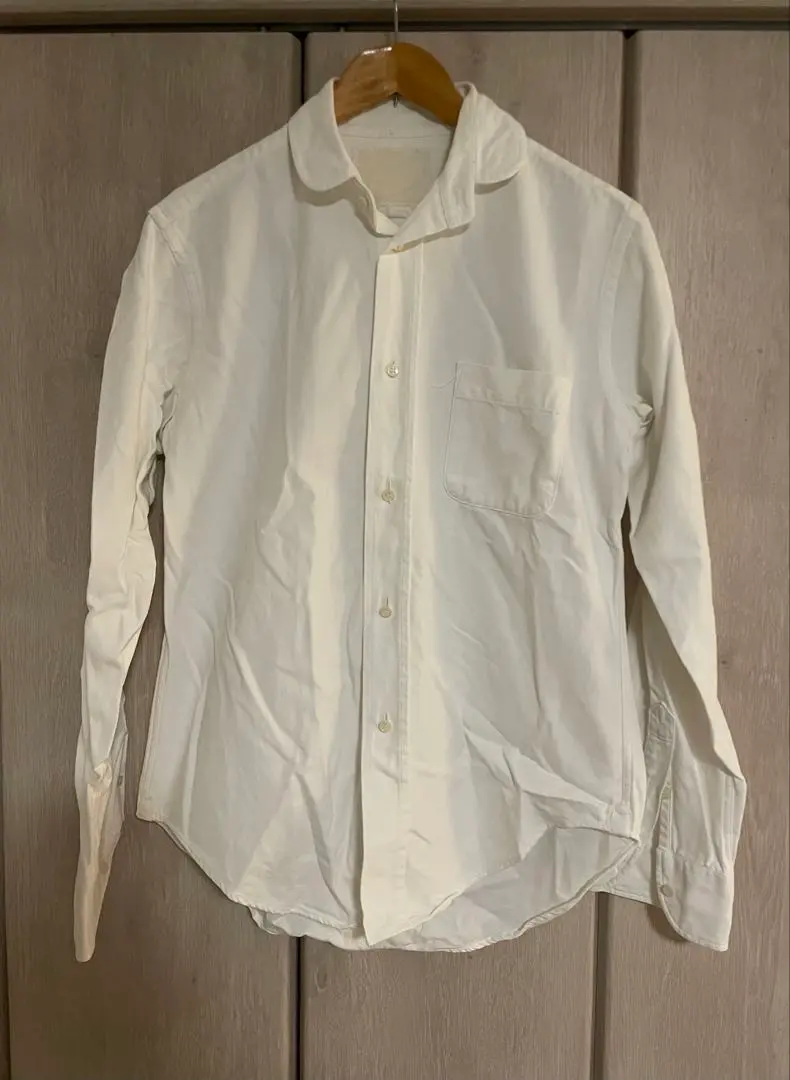Thumbnail of FRANKLIN TAILORED White Button-Down Shirt, Round Collar